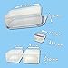 Lunch Container, Smart Bento Lunch Box, Reusable Food Container Portion Control Food Organizer with 2 Compartments and One Sauce Container with Lid, for Work and School for Men, Women, Boys, Girls