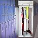CROYD Locker Shelf Organizer Hanging Storage Ladder Adjustable for School, Work, Gym with Premium Hooks for Closet Rods