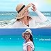 Women Straw Hat, Floppy Wide Brim Summer Sun Hats, Embroidered Cap for Bride Honeymoon Beach Party, Cruise, Vacation