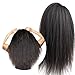 Italian Yaki Lace Human Hair Wigs For Black Women 150 Density Kinky Straight Lace Front Wigs Peruvian Yaki Wig Pre Plucked with Baby Hair Queen Plus Hair (14inch, 13x4 wig)