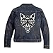 VEGASBEE® American Wolf Patch Big Lone Wolf Head Embroidered Iron-On Patch for Leather Vest Denim Jacket Large Size 12