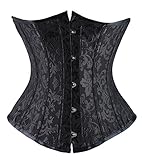 Camellias Underbust Waist Trainer Corset 16pc High Density Steel Boned