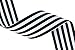 LaRibbons Black and White Striped Grosgrain Ribbon for Gift Wrap Ribbon, 1-1/2 Inch by 10 Yard/Spool
