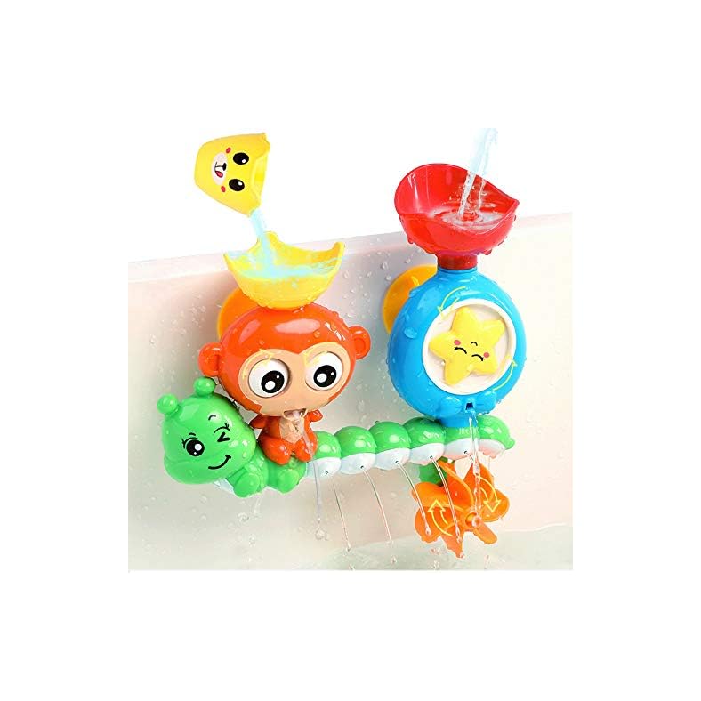 G-WACK Bath Toys for Toddlers Age 1 2 3 Year Old Girl Boy, Preschool New Born Baby Bathtub Water Toys, Durable…