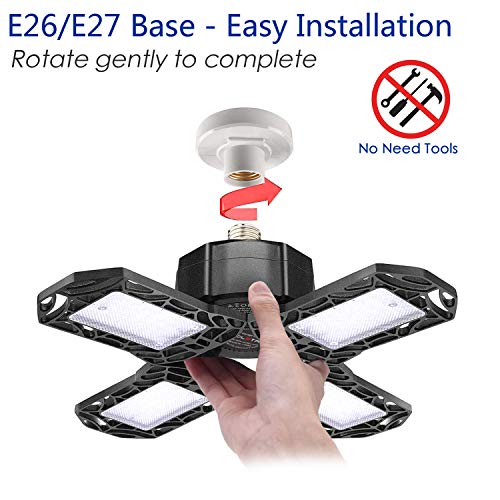 2 LED+Garage+Lights+120W+Multi+Position