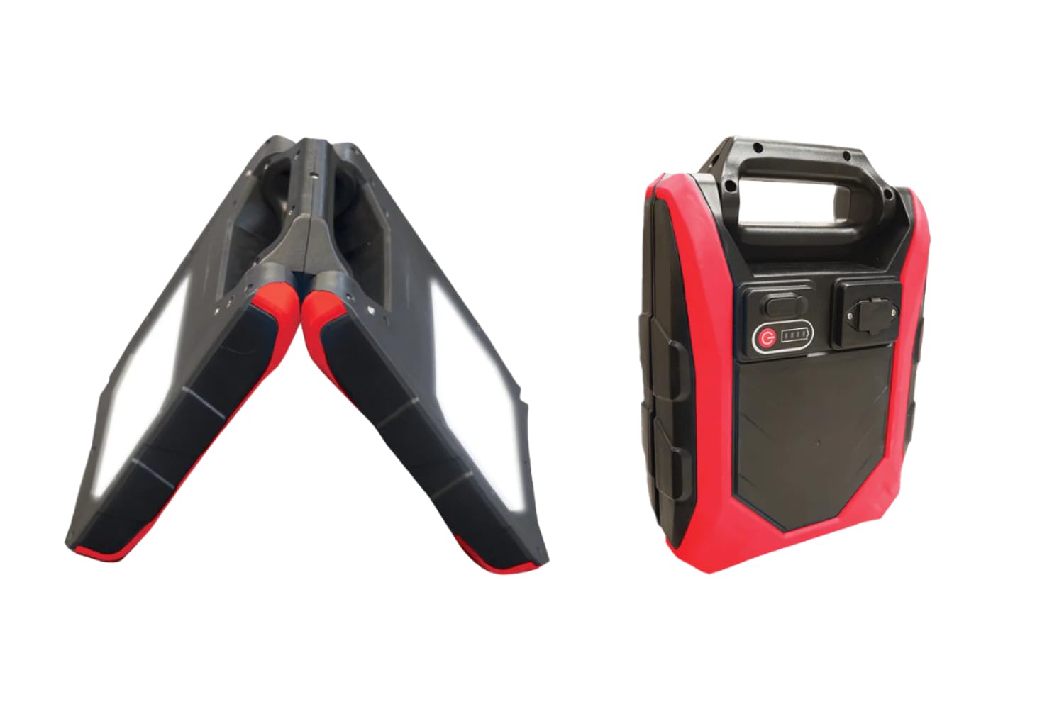 NightSearcher Galaxy 1500R, 1500 Lumen Rechargeable LED Work Light with Folding Case for Impact Protection, 1500 Lumen, IP54 Rated