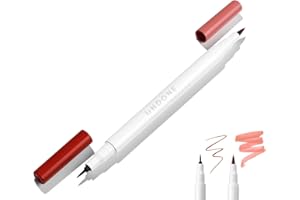 Undone Beauty Forever Lip 2-in-1 Stain and Precision Liner with Deep Enhancing Shade and Sheer Stain for Longwearing, Naturally Full Lip Look and Soothing Aloe - Clean, Vegan, and Paraben & Cruelty Free - Tan