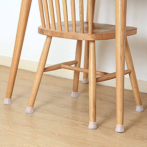 Euone ♛ Feet Cover, 4pc Table Chair Leg Silicone Cap Pad Furniture Table Feet Cover Floor Protector - Thumbnail 5