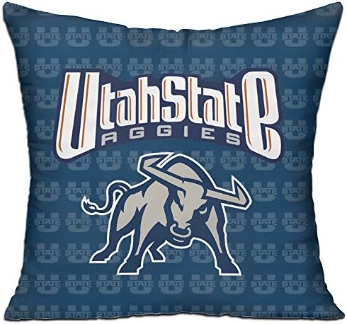 Utah State University USU Utah State Aggies Logo Pillow Cushion 18 Inch