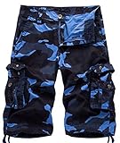 Comouflage cargo shorts for men 3 4 short