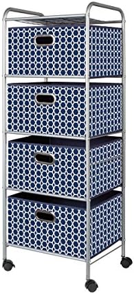 Bintopia 4 Drawer Closet Fabric Cart