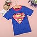 StylesILove Super Hero Soft Cotton Boy Tee Shirt (4T, Superman Blue)