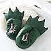FashionFits Unisex Soft Plush Home Slippers Animal Costume Paw Claw Shoes Green L