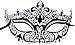 Burlesque-Boutique Black Metal Masquerade Mask for Women - Crown Style Mask with Rhinestones for Mardi Gras, Prom, Halloween, Venetian & Costume Party