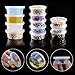Augshy 40 Pack Small Slime Containers With Lids, Hawaiian Shaved Ice Mold Jello Shot Cups Condiment Containers Plastic Portion Cups with Lids for Salad Dressing Food Storage Containers (2 oz)