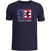 Under Armour Boys Freedom Big Logo Short Sleeve T Shirt