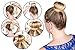GOZE 13 Piece Ring Hair Donut Bun Maker Set - For Chignon Hair Styles - 3 Buns, 2 Bands, 8 Bobby Pins (Brown)