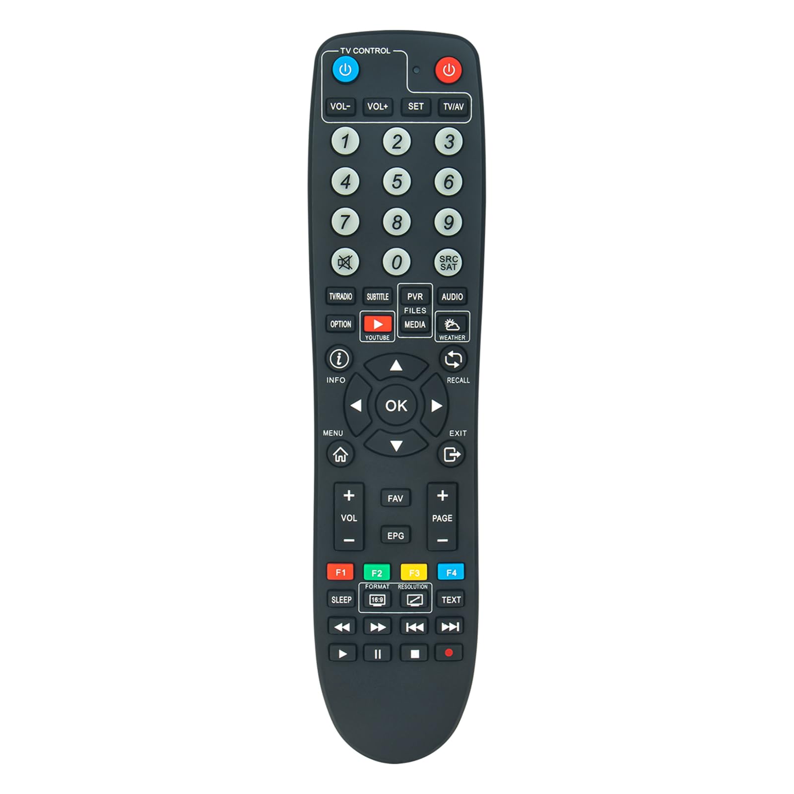 VINABTY New Replace Infrared Remote Control Fit for Uclan Denys 2 Ustym 4K Denys