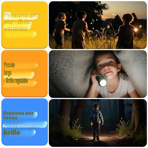 Lanternas LED recarregáveis ajustáveis de alto fluxo, lanternas portáteis para crianças, para emergências de campismo e caminhadas, presentes para crocodilos infantis