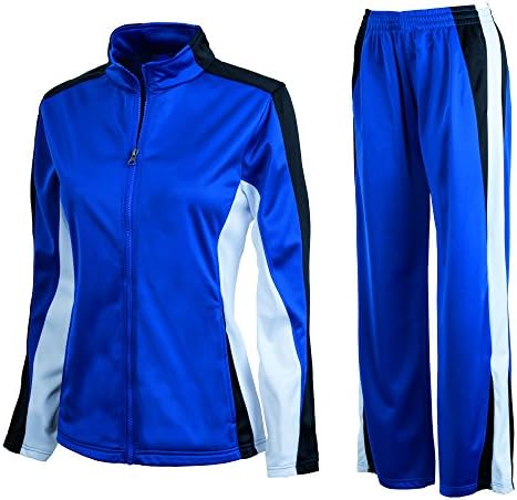 Charles River Women's Energy Jacket and Pant Set - Many Colors (Large, Royal/Black/White)