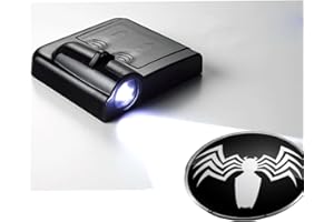 FURFUR 2Pcs fit for Spider Car Door Lights Logo Projector, Wireless Led Shadow Ghost Light for Spider Fans, Universal Fits to Most Cars/Trucks/SUVs