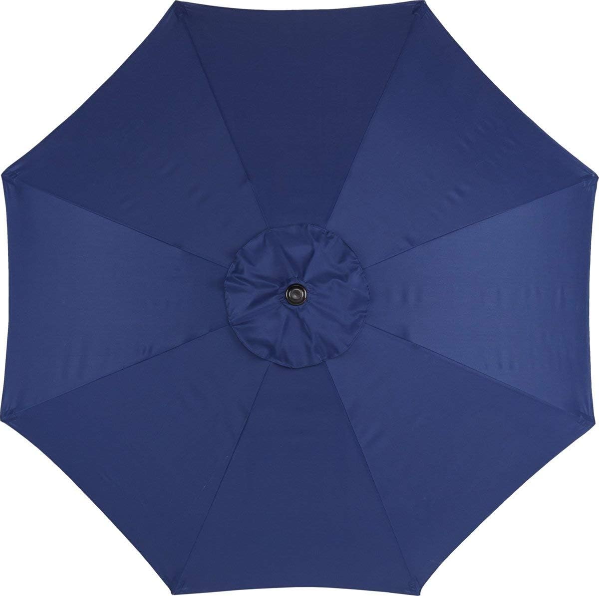 Amazon Com Mosaic 9 Round Steel Market Umbrella Navy 02 Garden Outdoor