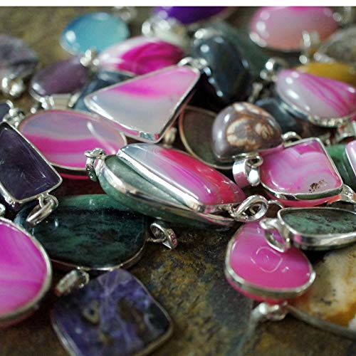 image for Accmor 15 Pieces Resin Molds Silicone Pendant Mold for Jewelry Making,
