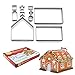 OSOF 10PCS Stainless Steel Christmas House Cookie Cutter Kit, 3D Chocolate House Cookie Cutter Set, Gingerbread House Haunted House Cutters