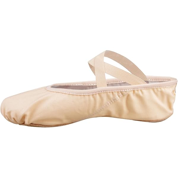 SEENYOO Ballet Flats Dance Shoes For Women Girls - Elastic Canvas Split Sole Practice Shoes