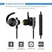 SoundPEATS Bluetooth Headphones Magnetic Sport In-Ear Wireless Earbuds Sweatproof Earphones with Mic (Bluetooth 4.1, aptx, 6 Hours Play Time, Secure Fit Design) - Black