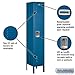 Salsbury Industries 61152BL-U Single Tier 12-Inch Wide 5-Feet High 12-Inch Deep Unassembled Standard Metal Locker, Blue
