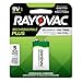 RAYOVAC 9V RECHARGEABLE PLUS Batteries, 1-Pack, PL1604-1 GENE