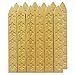 UNIQOOO Arts & Crafts Pack of 12 Matt Golden Sealing Wax Sticks for Wax Seal Stamp (Non-Wick)，Great for Embellishment of Cards Envelopes, Wedding Invitations, Wine Packages