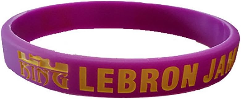 Yeaom 10pcs/Set NBA Basketball Silicone Rubber Silicone Wristbands Bracelet for Sports Fans
