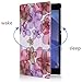 MoKo Sony Xperia Z3 Tablet Compact Case - Ultra Slim Lightweight Smart-Shell Stand Cover Case for Xperia Z3 8 Inch Tablet Compact, Floral Purple (with Smart Cover Auto Wake/Sleep)