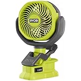 Birsppy RYOBI 18V ONE+ Cordless 4 in Clamp Fan (Tool Only)