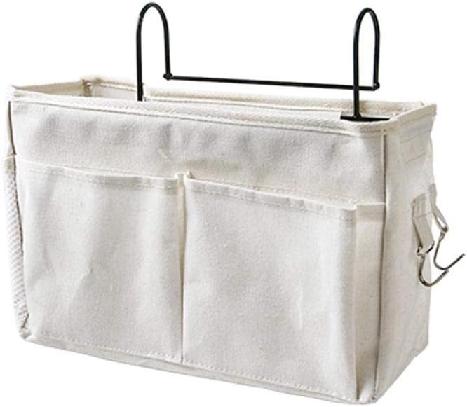 Lifesongs Bedside Hanging Storage Basket Multi-Function Organizer Caddy Organizer Holder Organizing Tablet Magazine Holder Hanging Organizer With Pocket For Headboards Bunk Beds Hospital Bed advantage