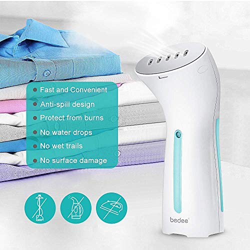 bedee Plancha de Vapor Vertical,Plancha Viaje,Planchas de Vapor Verticales y Horizontal Calentamiento para Uso Diario y Viajes Elimina Arrugas y Olores