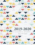 2019-2020 Academic Weekly Planner Appointment Book: Colorful Triangles Cover | 2019-2020 Academic Pl by M.H. Angelica