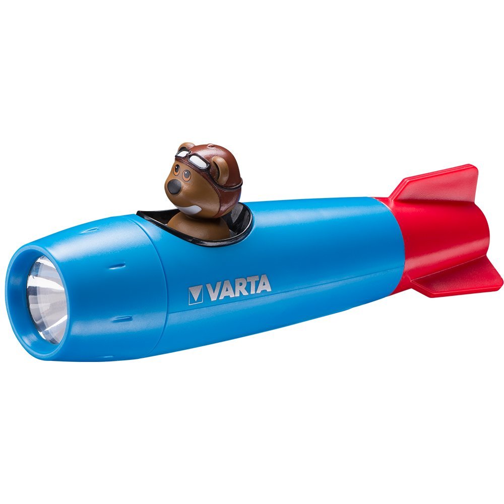 Varta Paul the Bear LED Taschenlampe (in Form einer Rakete, Leuchte