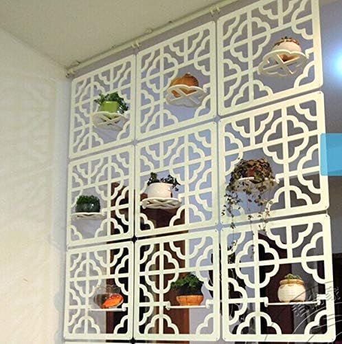 ABYSTEPS Screens & Room Dividers - Carved Wood Glove Hanging Screen entranceway Office partition Ivory White Brief Cutout Hanging Screen Room Divider 1 PCs