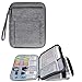 Damero 2 Layer Electronics Organizer Bag, Universal Electronic Accessories Travel Case Storage for USB Cable, Flash Driver, Phone and More, Dark Gray