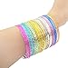 08-JSEA 50pcs Colorful Bracelet Bangles Set Stackable Indian Bangles Women Girls