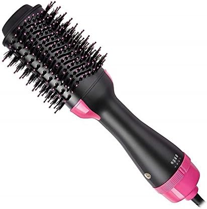 LIFEQIYI One-Step Hair Dryer & Volumizer,Salon Hot Air Paddle Styling Brush Negative Ion Generator Hair Straightener Curler Styler for All Hair Types