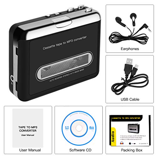 4 Cassette+Portable+Converter+Compatible+Earphones