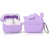 XMBYGY Case for Samsung Galaxy Buds 3 and for Galaxy Buds 3 Pro Earbuds with Carabiner, Silicone Charging Shockproof Protective Cover with Cartoon Skin Design for Man Woman Teen (PPcloud)