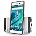 Circlemalls 2 Pieces Slim Hybrid Shockproof Protective Phone Case Cover and Stylus Pen Compatible for [Sony Xperia XA Ultra], with [Premium Screen Protector]-Silver