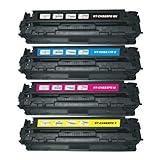 V4INK Remanufactured Toner Cartridge Replacement for HP ZNH-CE320A-KCMY-02 ( Black,Cyan,Magenta,Yellow , 4-Pack )