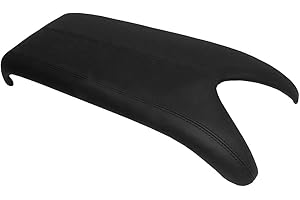 Hoypeyfiy Center Console Lid Armrest Cover Replacement for Acura RDX 2007-2012, Real Leather Black
