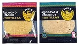 Siete Paleo Tortillas Sampler Pack, Almond Flour & Cassava Coconut, 8 count (2 packs total)